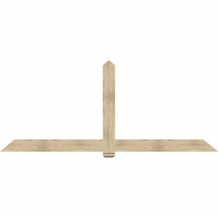 Ekena Millwork Eugene Rough Sawn Timber Gable Bracket, Douglas Fir, 108"W x 45"H x 2"D x 6"F, 10/12 Pitch GBW108X45X0206EUG00RDF